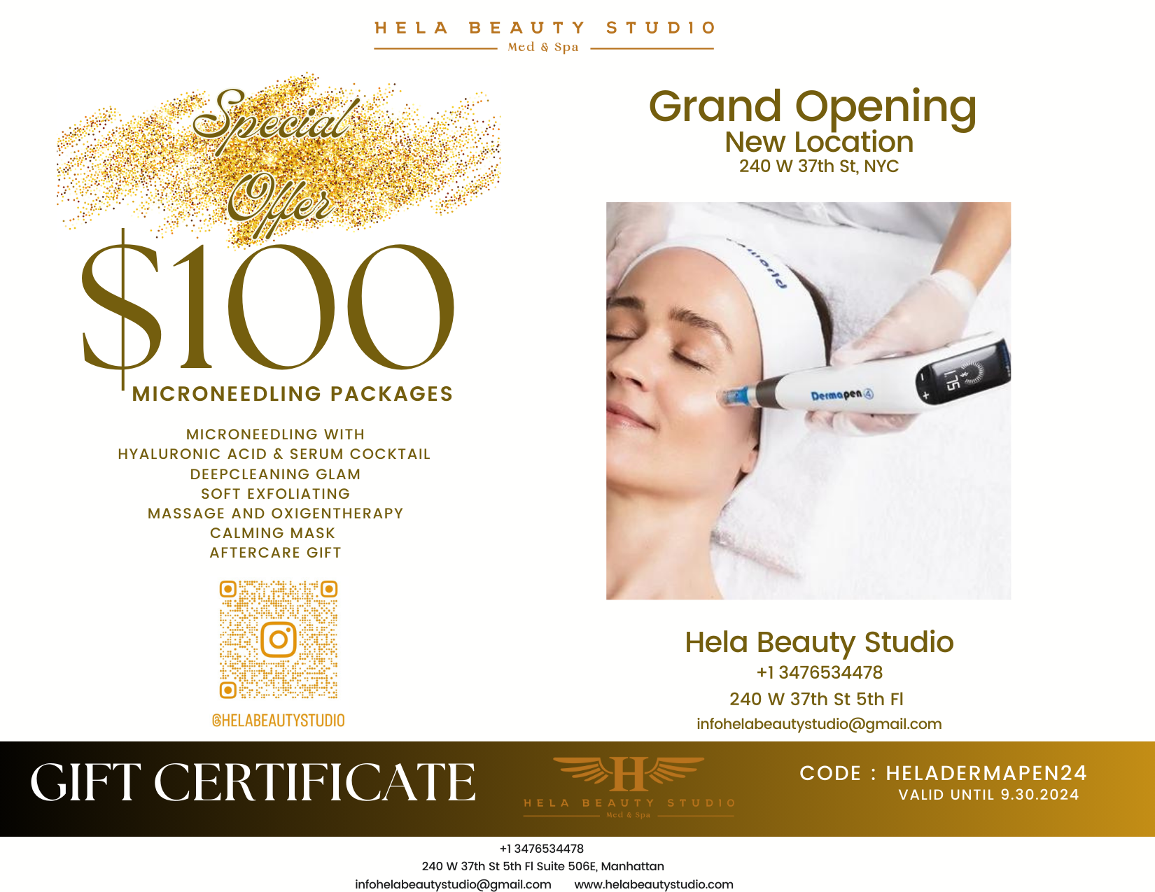 White Elegant Beauty & Spa $100 Gift Certificate (1)